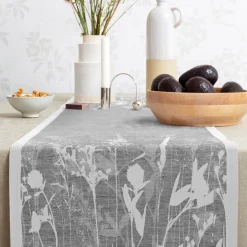 Bordslöpare|Ekelund Löpare<Ekelund Airy grå löpare 35X120 - s Linneväveri