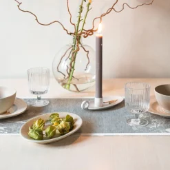 Bordslöpare|Ekelund Löpare<Ekelund Airy grå löpare 35X120 - s Linneväveri