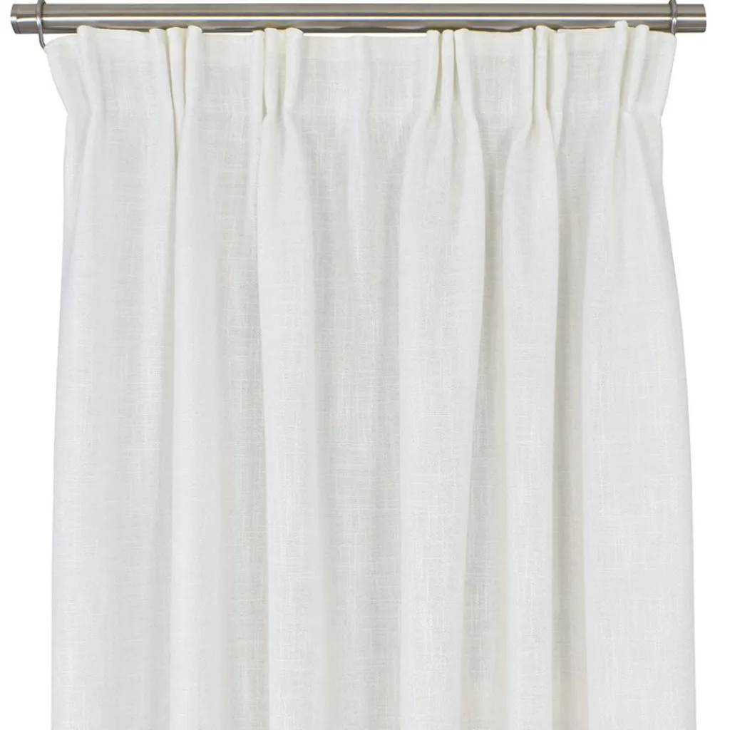 Gardiner Enfärgade<Fondaco Alan Offwhite Gardiner med Linne-look och Tungt Fall