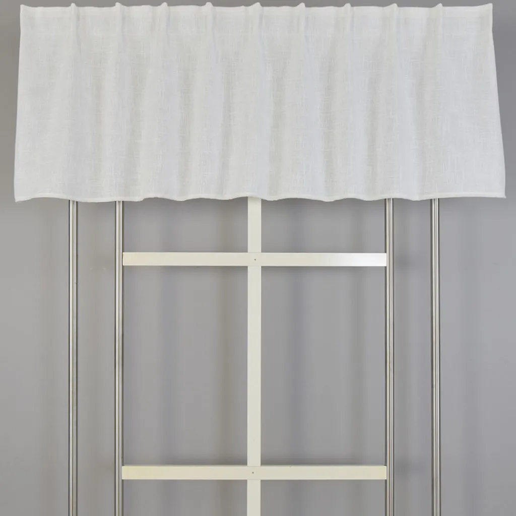 Gardinkappor Enfärgade|Gardinkappor Färdigsydda<Fondaco Alan Offwhite Gardinkappa med Linne-look