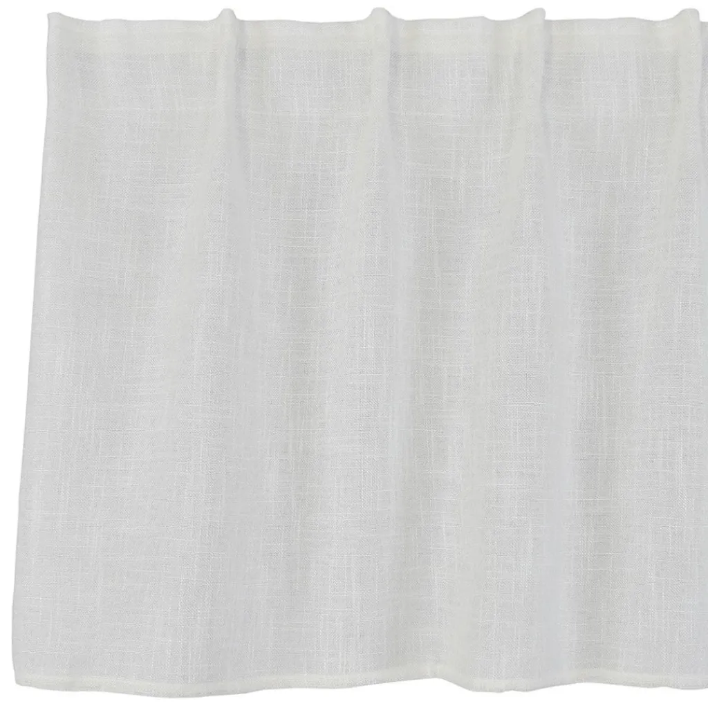 Gardinkappor Enfärgade|Gardinkappor Färdigsydda<Fondaco Alan Offwhite Gardinkappa med Linne-look