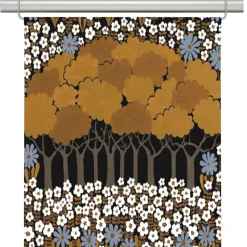 Panelgardiner<Arvidssons textil Allé brun panelgardin