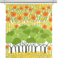 Panelgardiner<Arvidssons textil Allé gul panelgardiner