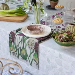 Bordslöpare|Ekelund Löpare<Ekelund Allium löpare 35X120 - s Linneväveri