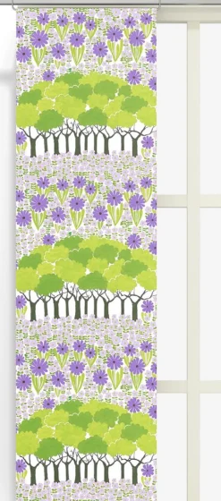 Panelgardiner<Arvidssons textil Allé lila panelgardin