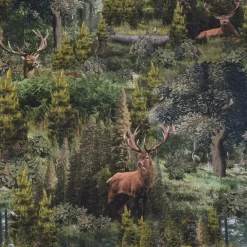 Gardintyger Mönstrade< Ancient forest tyg
