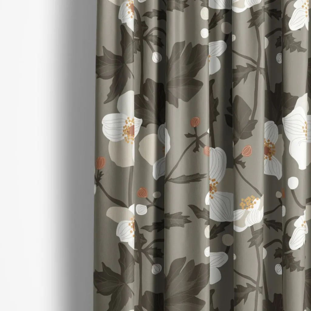 Gardintyger Mönstrade|Arvidssons Textil<Arvidssons textil Anemon grön tyg