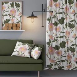 Gardiner Mönstrade<Arvidssons textil Anemon rosa gardiner