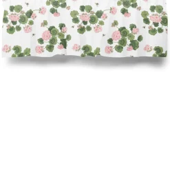 Gardinkappor Mönstrade<Arvidssons textil Astrid Rosa Gardinkappa Metervara med Pelargoner