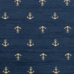 Mönstrade Möbeltyger<Nordisk Textil AUŠRA Ankare – Möbeltyg med Klassiskt Ankarmönster