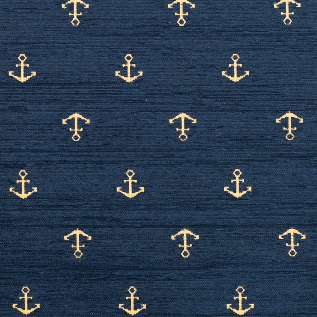 Mönstrade Möbeltyger<Nordisk Textil AUŠRA Ankare – Möbeltyg med Klassiskt Ankarmönster