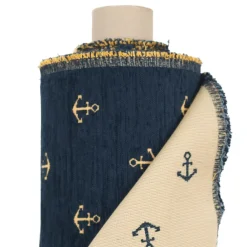 Mönstrade Möbeltyger<Nordisk Textil AUŠRA Ankare – Möbeltyg med Klassiskt Ankarmönster