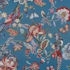 Blommiga Möbeltyger|Mönstrade Möbeltyger<Nordisk Textil Bailey blå gobeläng