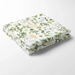 Juldukar|Bordsduk<Arvidssons textil Barr & Blom offwhite/grön - bordsduk