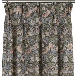Gardiner Mönstrade<Nordisk Textil Beautiful birds grå-blå gardiner