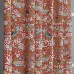 Gardiner Mönstrade<Nordisk Textil Beautiful birds röd gardiner