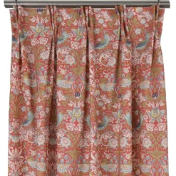 Gardiner Mönstrade<Nordisk Textil Beautiful birds röd gardiner