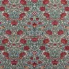 Mönstrade Möbeltyger<Nordisk Textil Birds and roses grön-röd Gobelängtyg