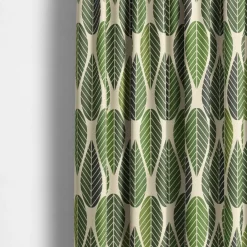 Gardintyger Mönstrade|Arvidssons Textil<Arvidssons textil Blader culla grön tyg
