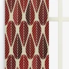 Julgardiner|Panelgardiner<Arvidssons textil Blader culla röd panelgardiner