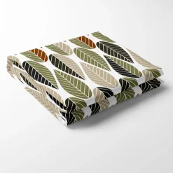 Bordsduk<Arvidssons textil Blader grön-beige bordsduk
