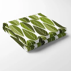 Bordsduk<Arvidssons textil Blader grön bordsduk