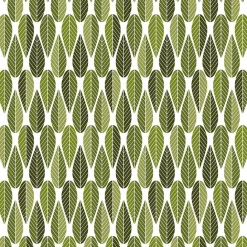 Gardintyger Mönstrade|Arvidssons Textil<Arvidssons textil Blader grön tyg
