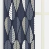 Panelgardiner<Arvidssons textil Blader mörkblå panelgardiner