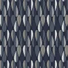 Gardintyger Mönstrade|Arvidssons Textil<Arvidssons textil Blader mörkblå tyg