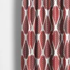 Gardintyger Mönstrade|Arvidssons Textil<Arvidssons textil Blader röd tyg