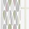 Panelgardiner<Arvidssons textil Blader rosa panelgardiner