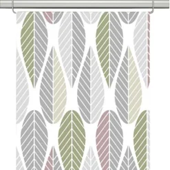 Panelgardiner<Arvidssons textil Blader rosa panelgardiner
