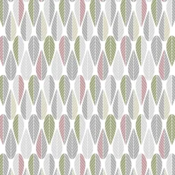 Gardintyger Mönstrade|Arvidssons Textil<Arvidssons textil Blader rosa tyg