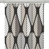 Panelgardiner<Arvidssons textil Blader svart panelgardiner