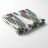 Bordsduk<Arvidssons textil Blader vinröd bordsduk