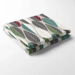 Bordsduk<Arvidssons textil Blader vinröd bordsduk