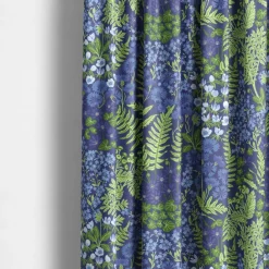Gardintyger Mönstrade|Arvidssons Textil<Arvidssons textil Blå Blom blå tyg