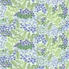 Gardintyger Mönstrade|Arvidssons Textil<Arvidssons textil Blå Blom vit tyg