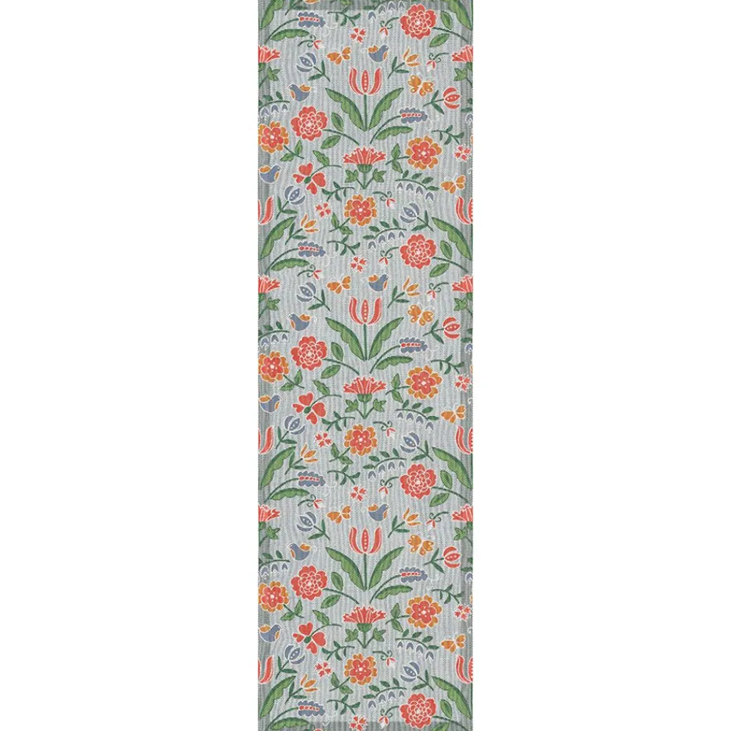 Bordslöpare|Ekelund Löpare<Ekelund Blomglänta löpare 35x120 - s Linneväveri