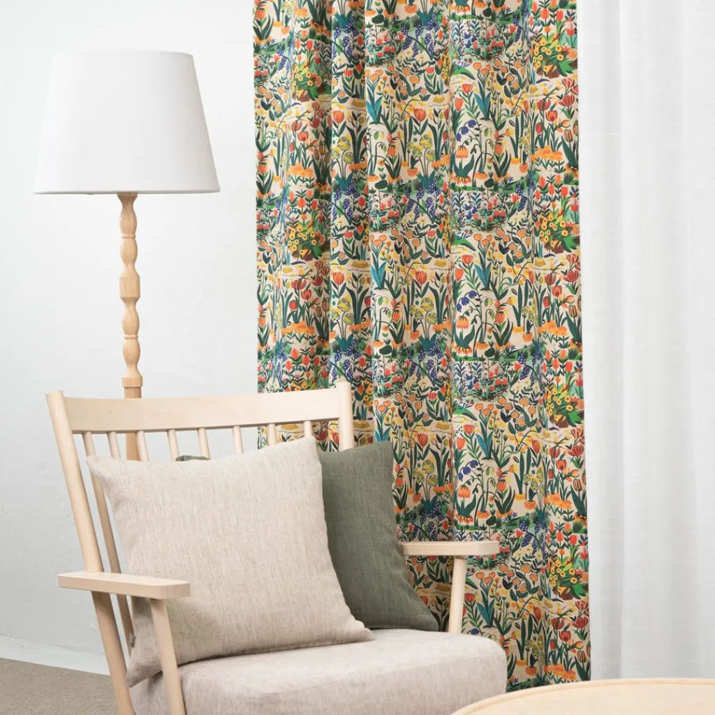 Gardiner Mönstrade<Nordisk Textil Blomsterdröm gardiner