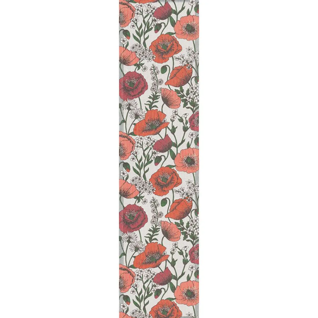 Bordslöpare|Ekelund Löpare<Ekelund Blomsterfält löpare 35x140 - Ekologisk bomull med blommönster
