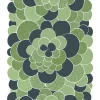Gardintyger Mönstrade|Arvidssons Textil<Arvidssons textil Blomster grön tyg