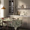 Bordsduk<Arvidssons textil Blomsterlund grön - bordsduk