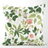 Mönstrade Kuddfodral<Arvidssons textil Blomsterlund grön - kuddfodral