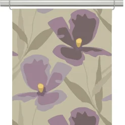 Panelgardiner<Arvidssons textil Blomsterskrud culla lila panelgardiner