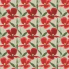 Gardintyger Mönstrade|Arvidssons Textil<Arvidssons textil Blomsterskrud culla röd tyg