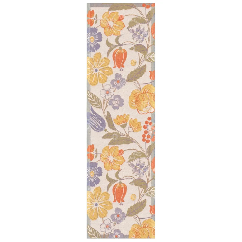 Bordslöpare|Ekelund Löpare<Ekelund Blomsterslinga löpare 35X120 - s Linneväveri