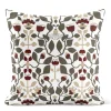 Mönstrade Kuddfodral<Arvidssons textil Blomstersnår brun kuddfodral