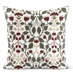 Mönstrade Kuddfodral<Arvidssons textil Blomstersnår brun kuddfodral