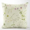 Mönstrade Kuddfodral<Arvidssons textil Blomsteryra gul kuddfodral